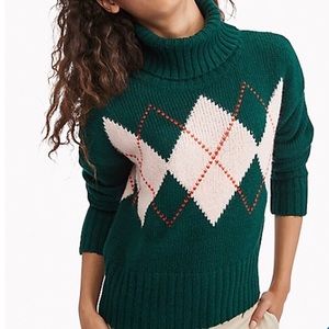 Tommy Hilfiger Emerald Green Argyle Sweater